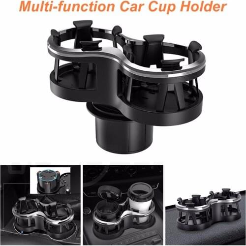 Car Drink Holder Double Hole Beverage Holder Car Drink Bottle Cup Holder Water Bottle Mount Stand Coffee Drinks Car Accessories