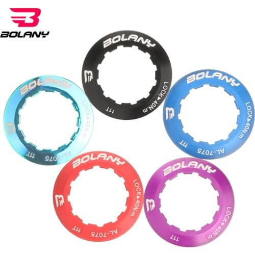 Bolany Aluminum Alloy 11T Multicolor Cassette Cover Bicycle Cycling Fixing Bolt Screw Freewheel Cover Bicycle Parts