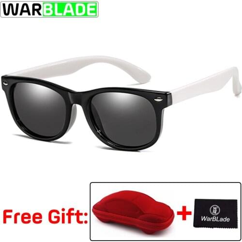WarBLade Brand Nail Silicone Safety Software Polarized Cat Eye Childrens Sunglasses Mens and Babys Glasses Fashion UV400