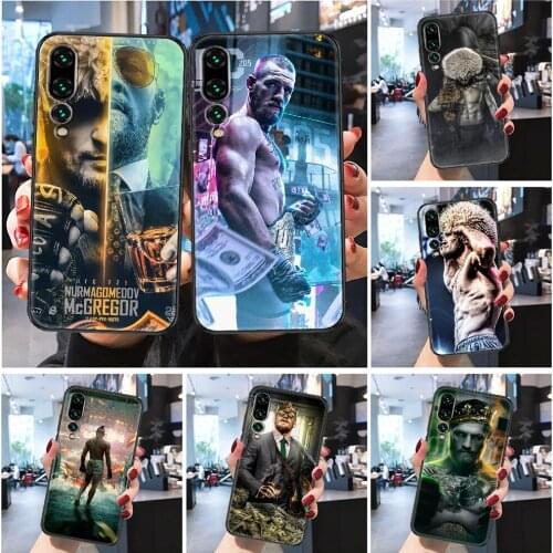 Conor McGregor Khabib Nurmagomedov Phone case For Huawei Honor 6 7 8 9 10 10i 20 A C X Lite Pro Play Frosted black trend bumper