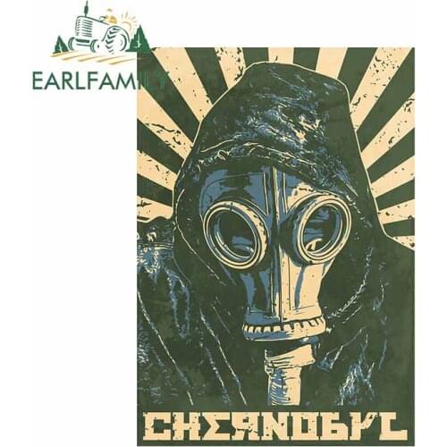 EARLFAMILY 13cm x 9.3cm for Chernobyl Remember Car Stickers Waterproof Decal Occlusion Scratch Bumper Motorcycle Vinyl Car Wrap