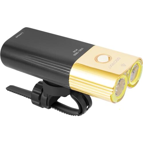 Gaciron V9D-1800 Bicycle Light Front 1800 lumens USB Rechargeable 6700mAh as Power Bank IPX6 Waterproof Bike Light Cycling