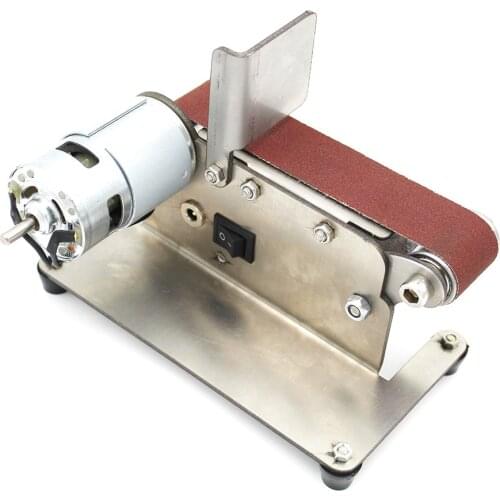 Horizontal Belt Sander Grander Mini Electric Belt Grinding Sander Multifunctional Grinder DIY Polishing Grinding Machine