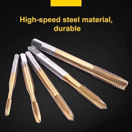 Good Quality M3,M4,M5,M6,M8 Spiral Pointed Tap HSS Right Hand Screw Straight Flute Tip Tap Threading Cutting Tools