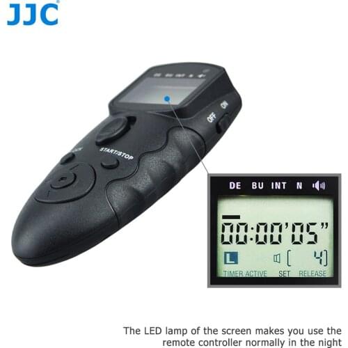 JJC Multiple DSLR with Remote Interface and IR Receiver Camera Wired Infrared Timer Remote Controller for Canon EOS 1D Mark IV