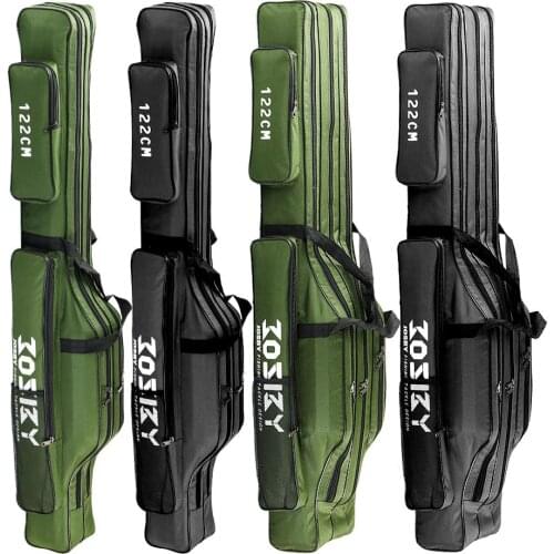 JOSBY High Quality Outdoor Fishing Rod Bag Wear-resistant Portable Fishing Rod Gear Storage Bag 2/3 Layers