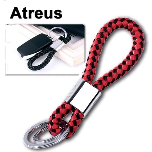 Atreus Cool Metal Stainless Steel Car Key Ring for Mercedes benz W204 W203 W211 AMG Mini cooper Skoda octavia a5