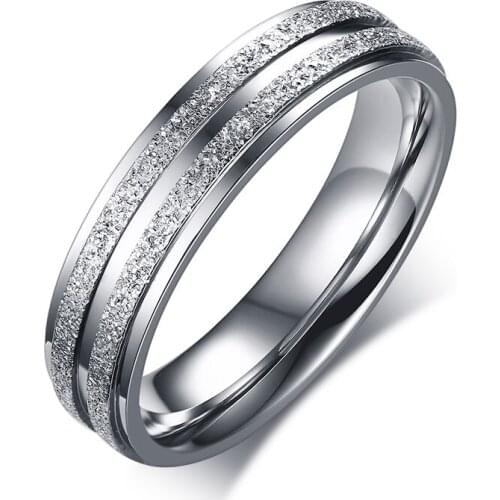 JHSL Brand Fashion Couples Rings jewelry for women men male female lover girls ladies stainless steel US size 5 6 7 8 9 10 11 12
