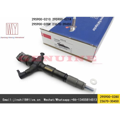 Genuine Piezo Fuel Injector 295900-0280 295900-0210 for Hilux Euro V 23670-30450 23670-39455