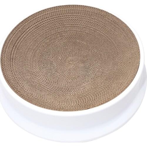 Durable Cat Scratcher Cardboard Indoor Cat Round Scratching Bowl, Used For Small And Medium-sized Cat Furniture Protection