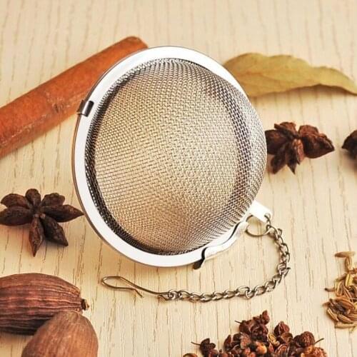 Stainless Steel Tea Pot Infuser Sphere Mesh Tea Strainer Filler Ball Strainer Ball 5cm LX1331
