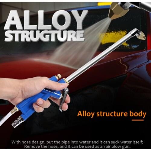 Air Power Siphon Engine Oil Cleaner Water Car Accessories Handle Cleaning Degreaser Snow Foam Lance Pneumatic Auto Tool