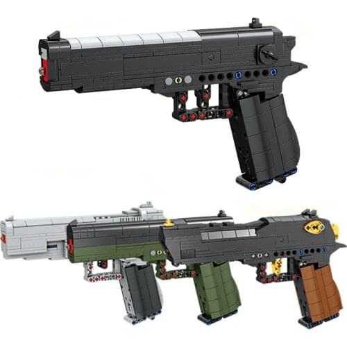 All series Weapon Gun Desert Eagle Pistol Model Bricks Building Blocks Toys for Children Boys Kids Gifts