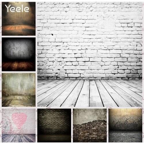 Yeele Grunge Cracked Wall Brick Floor Portrait Photography Backgrounds Seamless Photographic Backdrops Props For Photo Studio