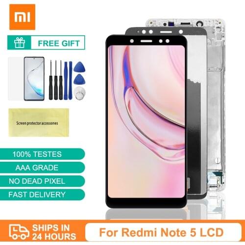 Original For Xiaomi Redmi Note 5 Pro LCD Display With Frame For Redmi Note 5 Display Replacement Digitizer Assembly Repair Parts