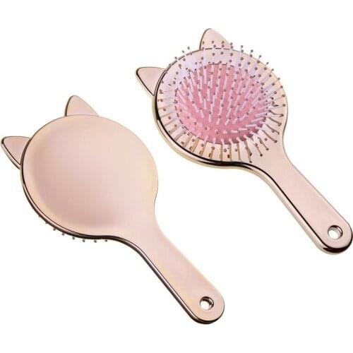 1PC Hair Comb Care Brush Massage Cat Ear Design Antistatic Hair Comb DIY Home Promote Head Blood Circulation Hair Styling Tool