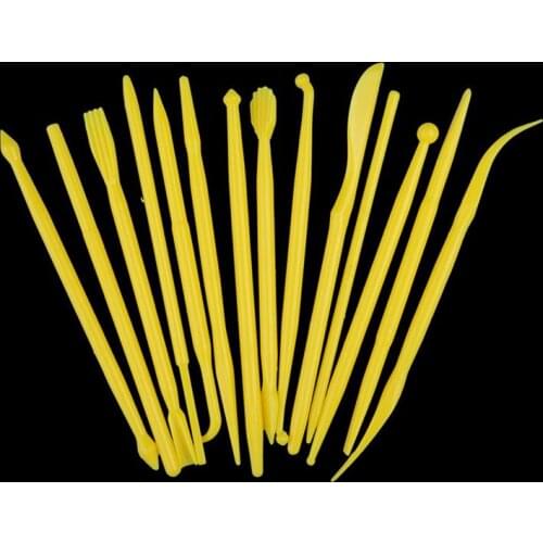 14pcs Lightweight Clay Soft Mud Double Heads Multi Functional Shaping Sculpture Carving Tool Set