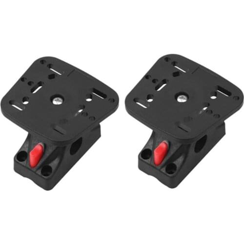 2 Pcs Universal Marine Electronic Fish Finder Mount Fishfinder GPS Plate Rotating Boat Supporter