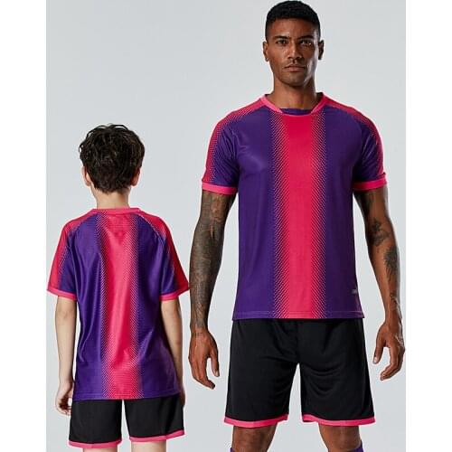 2020 Kids Customize Football Jersey Adult Soccer Jersey Clothes Set Boys Girls Kids Training Uniforms Ball set