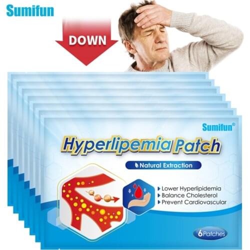 30Pcs Sumifun New Reduce Hyperlipemia Patch Lower Blood Glucose Diabetic Patch High Blood Lipids Relieve Vascular Congestion