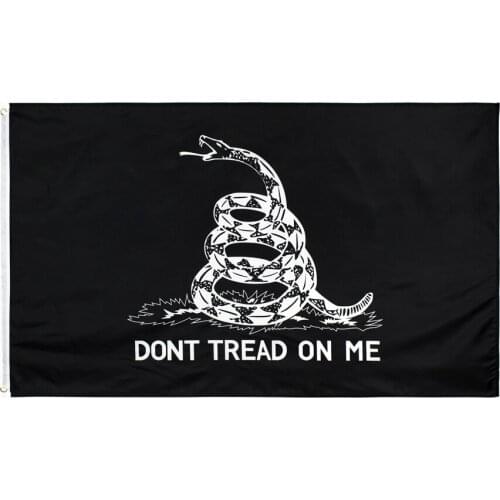 90x150cm dont tread on me Tea Party Rattle Snake gadsden Flags