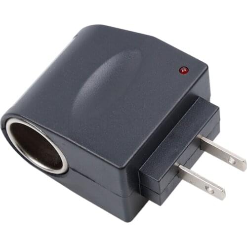Kebidumei Portable US EU Plug Cigarette Lighter AC To DC 12V Power Adapter Converter for Car Wall Power