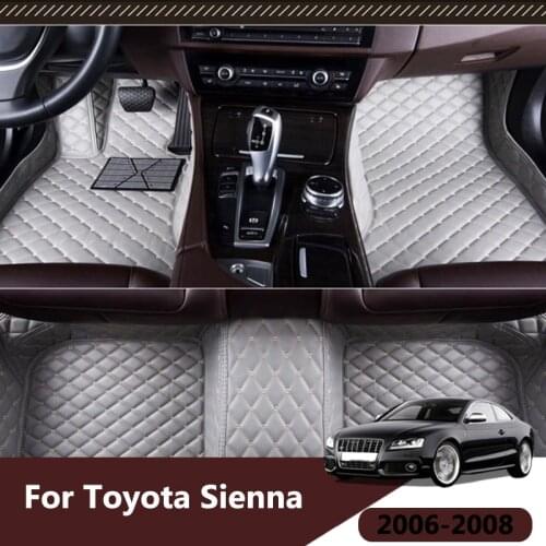 For Toyota Sienna 2006 2007 2008 (7 seats) Car Floor Mats Rugs Auto Interior Accessories Carpets Decoration Protect