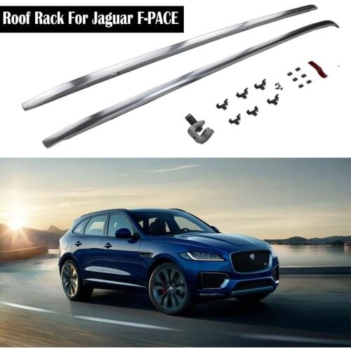 Aluminum Alloy Roof Rack For Jaguar F-PACE Fpace F pace 2016-2021 Rails Bar Luggage Carrier Bars top Cross bar Rack Rail Boxes