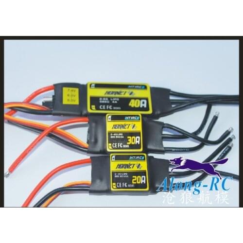 Free shipping - HTIRC HORNET 12A 20A 30A 40A 50A brushless ESC for RC model airplane hobby 3D RC PLANE model spare part