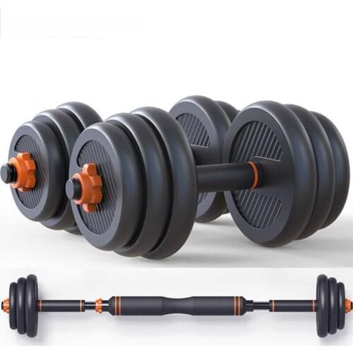 Dumbbell Mens Gitness Muscle Building Equipment Barbell Rubber Bag Environmental Protection Dumbbell Household Detachable