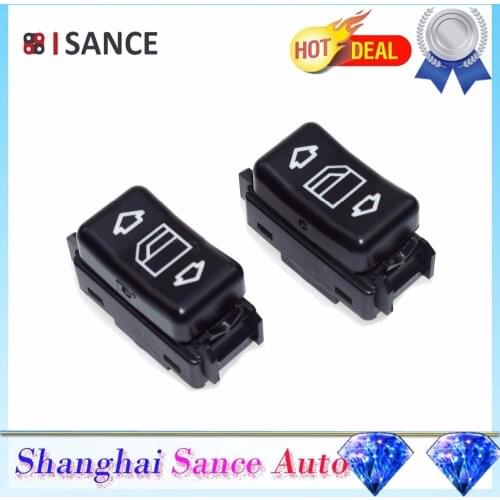 ISANCE Console Power Window Switch Right Left 1248204510 1248204610 For Mercedes Benz W124 W126 W201 190 260 300 350 420 560