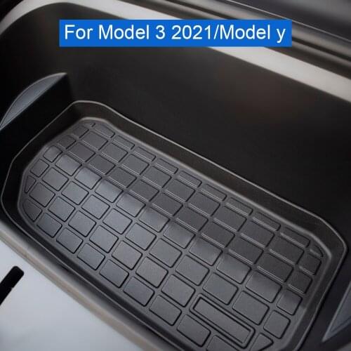 Car Front Rear Trunk Storage Mat Protective Pad TPE Trunk Mat Waterproof for Tesla Model 3 2021/ Model Y