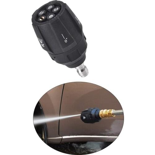 5 in 1 Nozzle High Pressure Washer 0 15 25 40 65 Degrees Nozzle for High Pressure Washers Car Washing Machine 1/4" Quick Connect