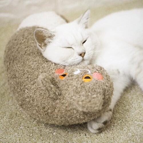 Soft Cat Pillow Neck Support Head Protection Pet Pillows Lovely Cat Accessories Cats Sleep Pad Toy Christmas Gift for Cat House