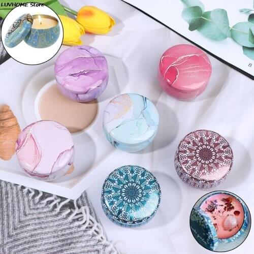 Candle Tin Jars DIY Candle Making Kit Holder Storage Case For Dry Spices Sweets