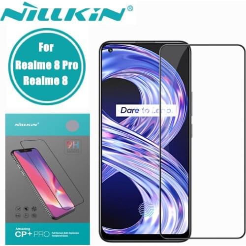 Nillkin Anti-Explosion CP+ Pro Full Cover Screen Protector Tempered Glass for realme8 Realme 8 Pro Global Version Glass