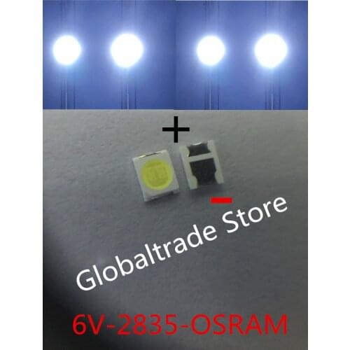 New LED Backlight High Power LED 1.5W 6V 1210 3528 2835 150LM Cool white LCD Backlight for TV TV Application 500PCS