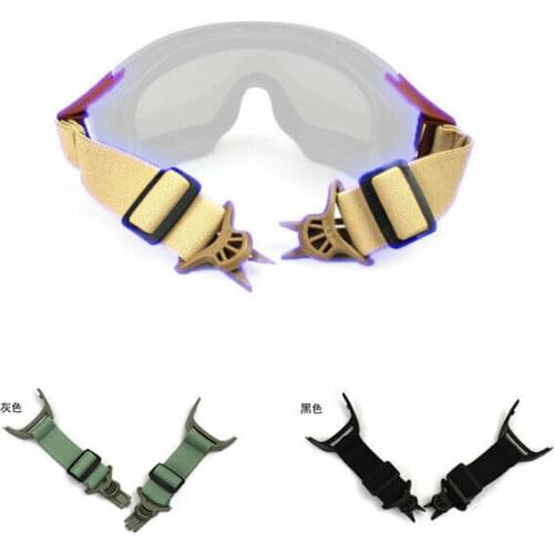 Hunting Tactical Airsoft Goggle Strap for Helmet Guide Rail
