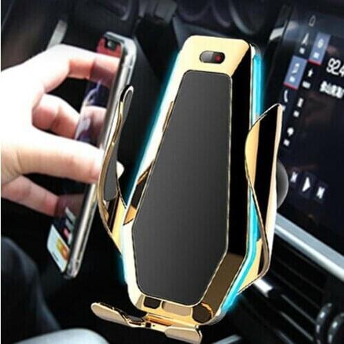 P10 10w Qi Wireless Car Charger for iPhone XS X 8 Led Wireless Fast Charging Car Phone Holder for Samsung S8 S9 S10 Huawei