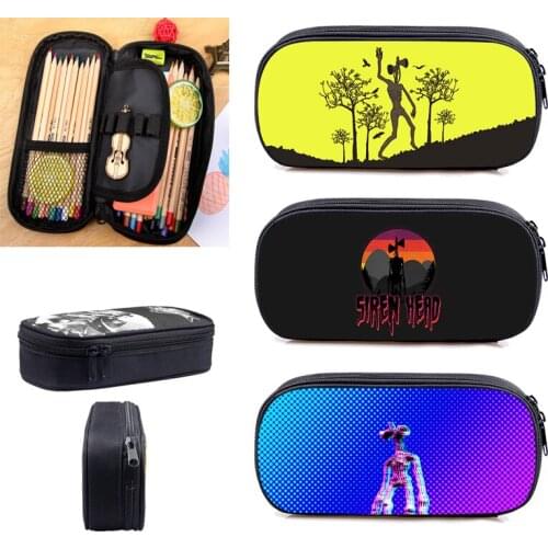 Siren Head Pencilcase Boys Girls School Bags Kindergarten School Penbox Beautiful Pattern Cosmetic Bag Funny Stationery Supplies