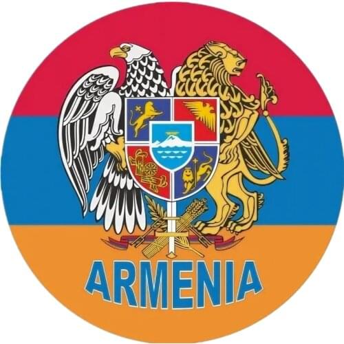 S40525# Self-adhesive Decal Amenia Flag Car Sticker Waterproof Auto Decors on Bumper Rear Window