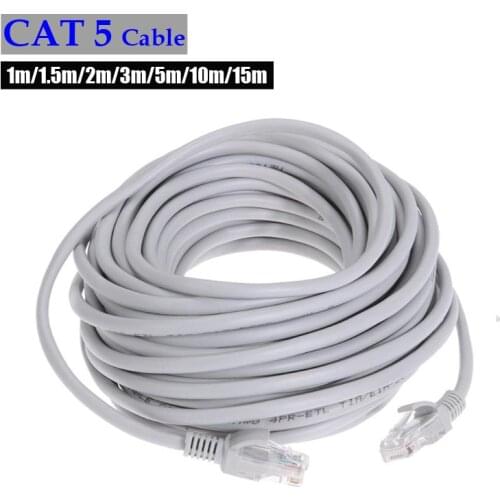 CAT5e Ethernet Cable RJ45 Ethernet Network LAN Cable High Speed Router Computer Cables for PC Router Laptop 1/1.5/2/3/5/10m/15m