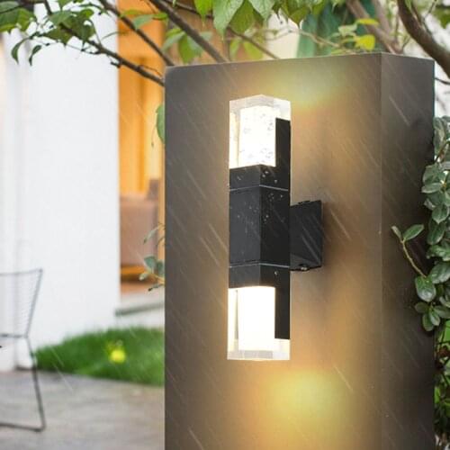 Modern Outdoor Wall Mounted Lamp IP65 Waterproof LED Wall Lighting Garden porch Sconce Light 96/220V Gold Black Sconce Luminaire