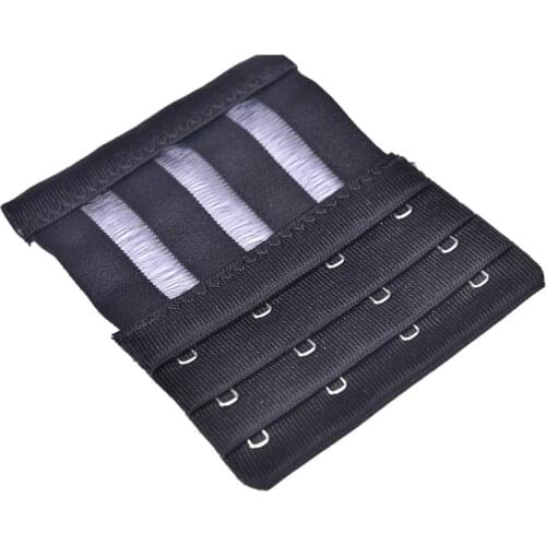 1pcs Ladies 4 Rows 3 Hooks Bra Extender Women Bra Clasp Extension Elastic On Strap Soft Bra Band Extenders Accessories