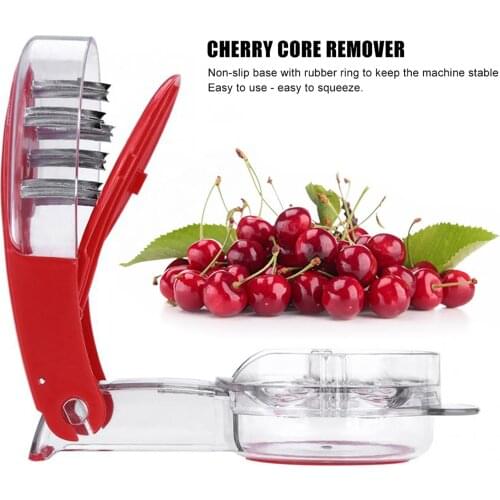 Cherry Pitter - Olive Seed Cherry Stone Pit Pitting Device with 6 Groove Cherry Stone Pit Remover Tool, Olive Seed Pitting Tools