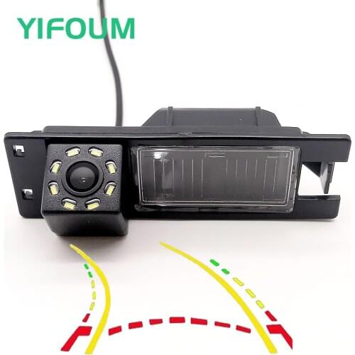YIFOUM HD Dynamic Trajectory Tracks Car Rear View Camera For Alfa Romeo 147 156 159 166 GT Brera MITO Stelvio Giulietta Nuvola