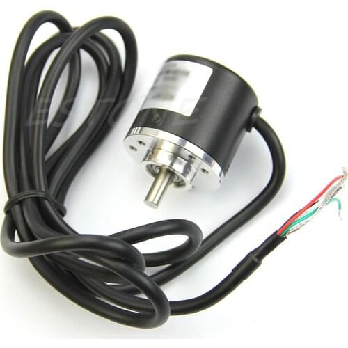 1 pc DC5V-24V 360P/R Encoder Incremental Rotary 360 Pulses /R AB 2 Phase 6mm Shaft