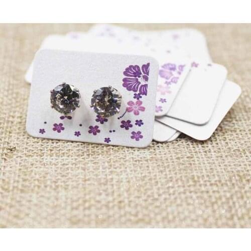 2017 New Earring Card Paper3.5x2.5cm1 Pair Earring Hole Card1lot =1000pcs 9Colouors For Choice Earring Display Card