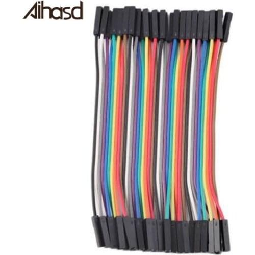 40PCS/LOT 10CM 1P-1P 40P 2.54mm Dupont Cable Female to Female Colorful Dupont Jumper Wire