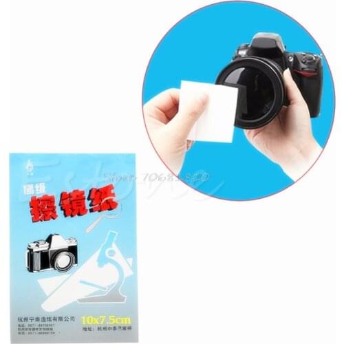 50 Sheets Soft Camera Lens Optics Tissue Cleaning Clean Paper Wipes Booklet